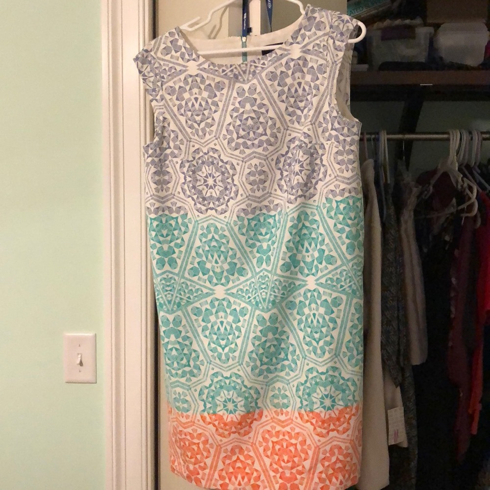 Tri-color dress
